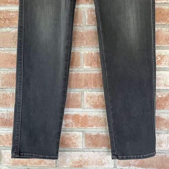 7 For All Mankind Slim Cigarette Jeans Size 31 Charcoal Gray - Picture 2 of 8